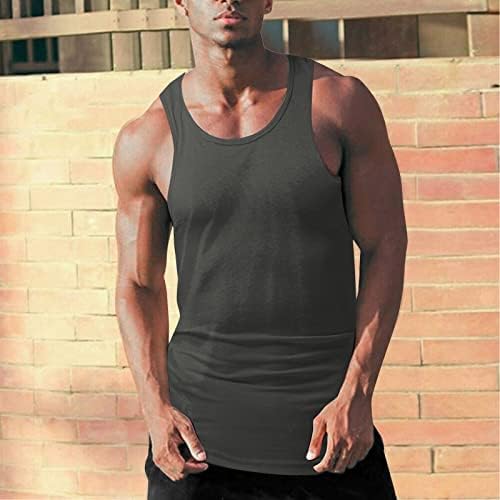 XXBR ljetni vrhovi rezervoara za muške, majice bez rukava prsluk y-back stringer Slim Fit trčanje trening