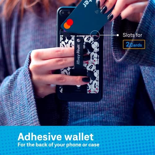 Iyy Disney Telefon Wallet Stick In-Cell Novčanik za novčanik drhtajnik Stick na ljepljivi iPhone Držač sa ugrađenim u kaiševima za prste kao udarce za vaš telefon