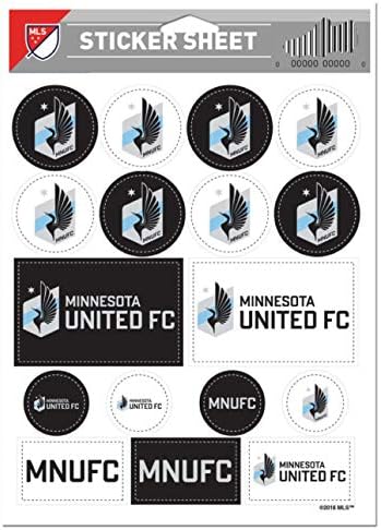 MLS Minnesota United FC Loons naljepnica Variety Set, 5& 34; x 7& 34; inčni list
