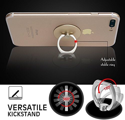 Držač zvona za mobitel 360 stupnjeva za prsten za prste za ploču za pametne telefone i nosač automobila - mlada smeđa trovana troeta