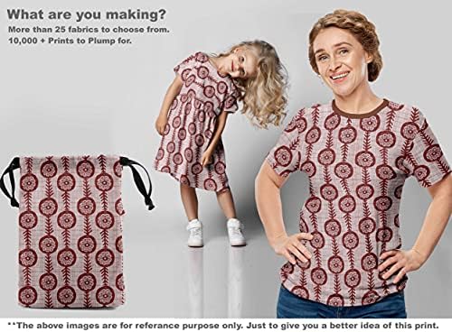 oneOone pamuk dres braon tkanina blok DIY Odjeća Quilting Fabric Print Fabric by Yard 58 inch Wide-BT