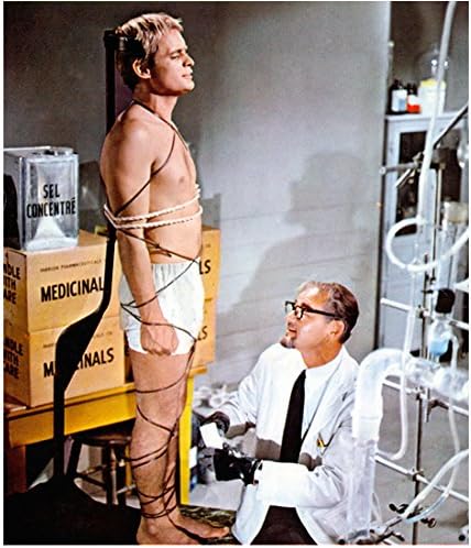 Čovjek iz U. N. C. L. E. David McCallum kao Illya vezan sa doktorom 8 X 10 inčni fotografija