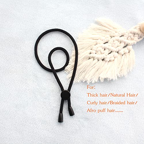 AICILY novi 5pcs visoka elastičnost dugi držač za kosu podesive vezice za kosu za Afro Puff Ponytail Lenght