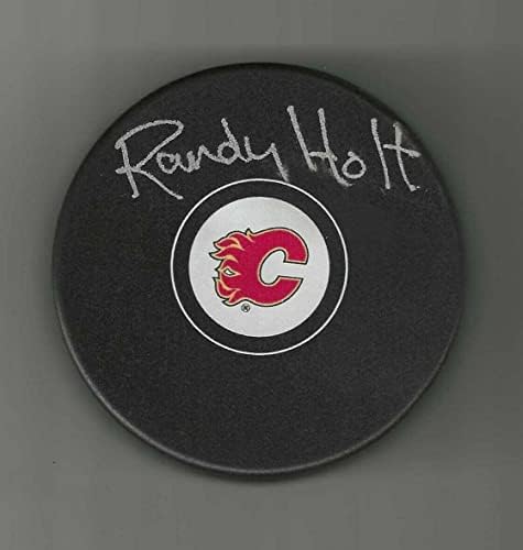 Randy Holt potpisao Calgary Flames Pak-autogramom NHL Paks