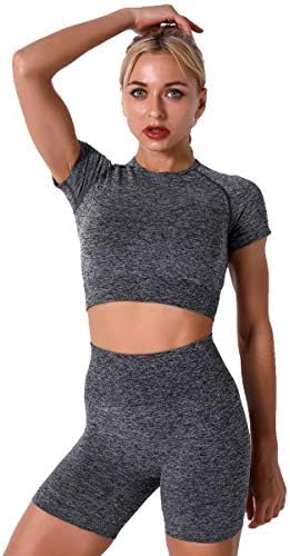 Ženska Yoga Outfit 3pcs Workout Postavite bešavne Hlače visoke struke Hlače sa sportskim grudnjakom TrackSit