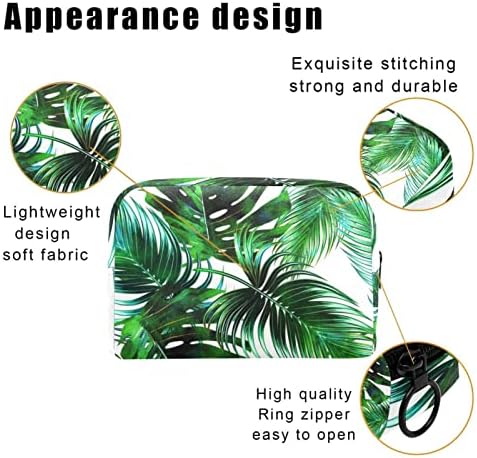Tbouobt kozmetička torba za žene, torbe za šminku Sobni toaletni torbica Travel Poklon, tropsko lišće Monstera Ljetni moderni