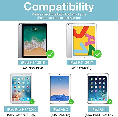 Slučaj za novi iPad 9,7 inča 2018/2017 Pro 9,7 Slučaj, iPad Air 2, iPad CASE CASE - SOKTSO otporan na pokrov