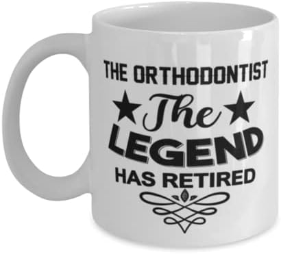 Ortodontska šolja, legenda se povukla, novost jedinstvene ideje za poklone za ortodonta, šolja za kafu šolja
