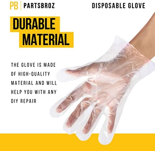 PartsBroz Plastic Repair Safe rukavice za jednokratnu upotrebu | 1 kom | jedna veličina | Model PB-14