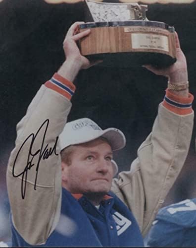 Jim Fassel New York Giants trener potpisao je autogramirano 8x10 fotografija w / coa - autogramirane NFL