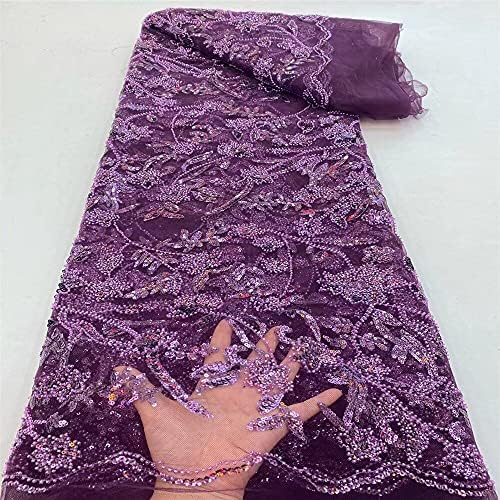 Vezena čipkasta tkanina za vjenčanicu 5 metara Afrička mrežasta čipkasta tkanina ručno rađena čipkasta Nigerijska