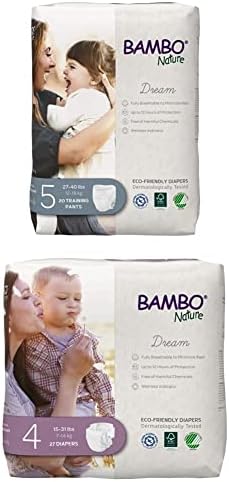 Bambo Nature Premium ekološke pantalone za trening, Veličina 5, 20 brojanje i pelene za bebe, Veličina 4,