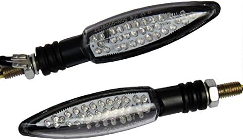 MotorToGo Crni LED indikatori žmigavaca za motocikle kompatibilni za Kawasaki KX100