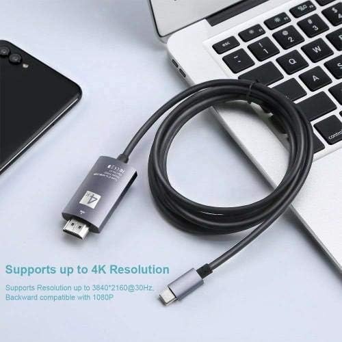 Boxwave Cable kompatibilan sa Sony Xperia 1 IV - SmartDisplay kabl - USB tip-c do HDMI, USB C / HDMI kabel
