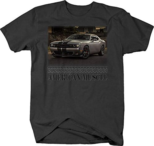 Američki mišićni zlod Challenger Gray Grey Car Racing Graphic majica za muškarce