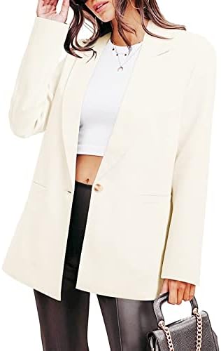 Ženska casual čvrsta gumba s dugim rukavima tanka radna kancelarija jesen tanka jakna za blejcu Ženske jakne