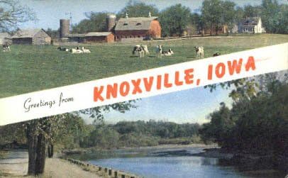 Knoxville, Iowa razglednica