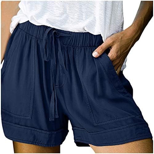 Lagane kratke hlače za žene Casual Baggy Trendy kratke hlače nacrtavanje elastičnih struka Comfy kratke