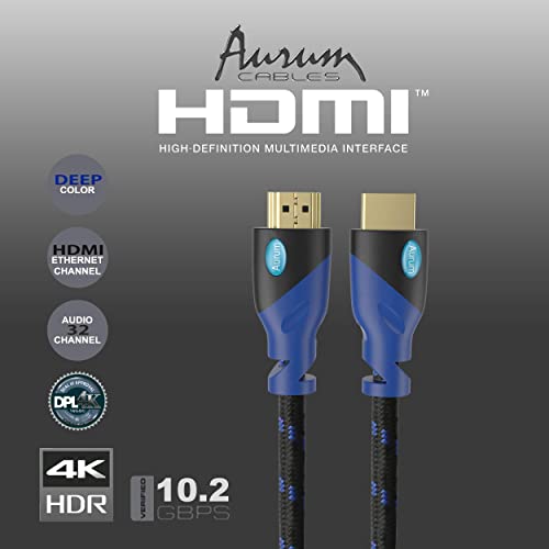 HDMI kabl velike brzine Aurum Ultra serije sa Ethernet pletenim 40 Ft HDMI produžetkom kabla podržava 3D