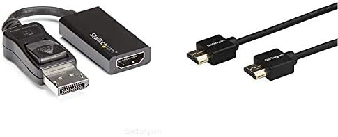 Starch.com 1x DisplayPort do HDMI adapter - 4K 60Hz Skup za video pretvarač sa 1x brzim HDMI 2.0 kablom