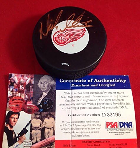 Nicklas Lidstom potpisao Detroit Red Wings Hockey Puck PSA / DNK Cert D33195-potpisani NHL Pakovi