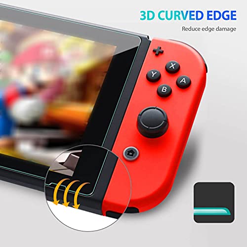 ZUSLAB kompatibilan sa Nintendo Switch zaštitom ekrana 2021, kaljeno staklo visoke definicije bez mjehurića