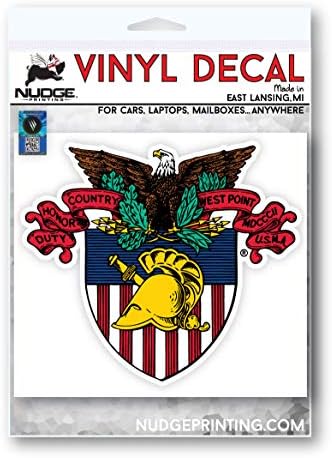Naljepnica za West Point Američka akademija Akademija Car Car Car Clights Vintage Eagle Shielt Logo Teška