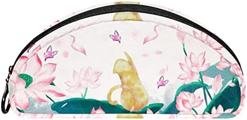 Tbouobt kozmetičke torbe za šminke za žene, male šminkerne torbice za šminku, cvjetovi ptica opružni cvijet