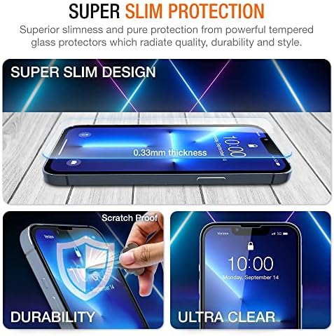 Zaštita ekrana od kaljenog stakla Trianium dizajnirana za Apple iPhone 13 / iPhone 13 Pro & zaštita ekrana