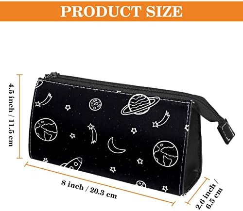 Tbouobt kozmetičke torbe za žene, torba za šminku Travel Toaletska torba Organizator, crtani univerzum Svemirski