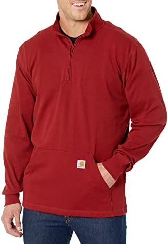 Karharttov muški opušteni termalna majica s dugim rukavima 1/2 zip