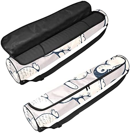 Yoga Mat torba, slatka playing Penguin Exercise Yoga Mat Carrier full-Zip Yoga Mat torba za nošenje sa podesivim