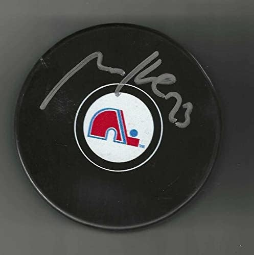 Milan Hejduk potpisao Quebec Nordiques Puck Colorado Avalanche-Autogramed NHL Paks
