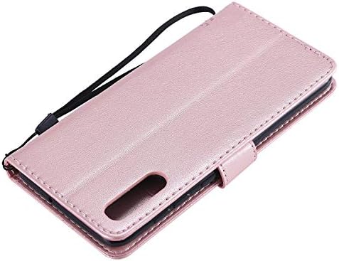 Galaxy A50 Case, A50 case Wallet, [mačka i drvo reljefni] Premium PU kartice slota & Kickstand koža novčanik