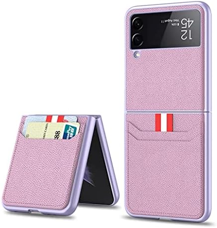 SIPULL futrola za Samsung Galaxy Z Flip 3, Zaštitna futrola za telefon od prave kože sa utorima za kartice