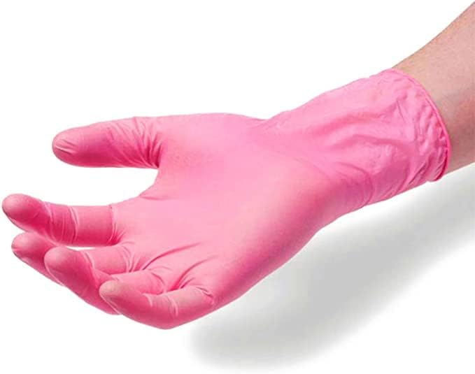 Rukavice za jednokratnu upotrebu od ružičastog vinila odgovaraju svih 100 pakovanja - rukavice bez lateksa,