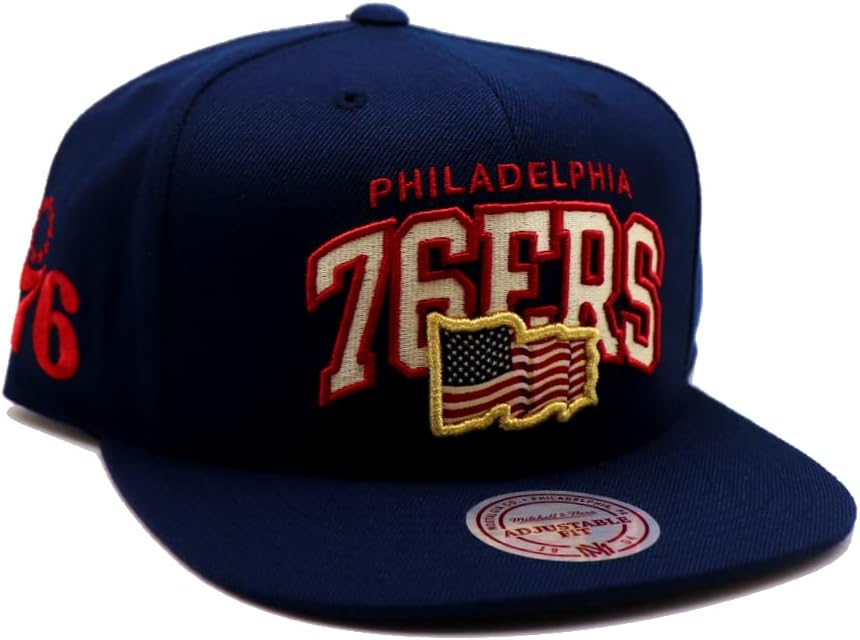 Mitchell & Ness Philadelphia 76ers novi Juli luk zastavu mornarice Plava Crvena Era Snapback šešir kapa