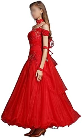 CCBUY standardne haljine za plesne ballroom za žene kratki rukav Waltztango flamenco kostim natjecate ples