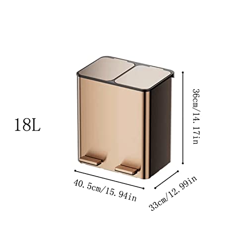 Lucbei smeće može 18L / 24L kućansko od nehrđajućeg čelika od nehrđajućeg čelika može velika klasificirana