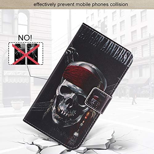 Tienjueshi Lobanja modni štand TPU Silikonski stalak za knjige Flip PU kožna zaštitna futrola za telefon