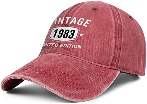 40. rođendanski pokloni za muškarce ženske kape Vintage 1983 vezena bejzbol kapa