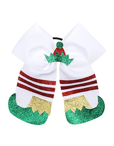 Božić Cheer Bow crvena zelena bijela Božićna Mašnaknot Božićni držač repa luk BHC05