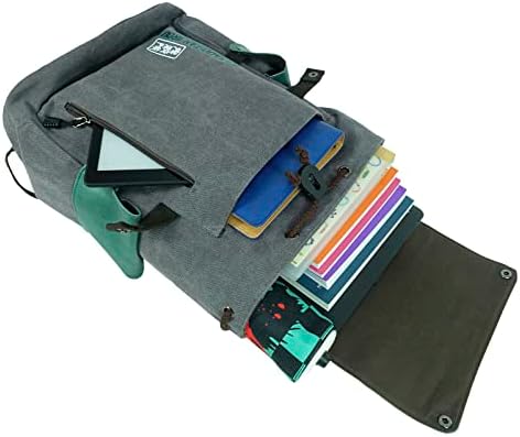 Aoaqzvz japansko platna ruksaka s van-velikim prostorom za pohranu Udobne remenice odgovaraju 14 u laptopu