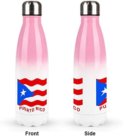 PUERTO RICO zastava 17oz Sportska boca za boce od nehrđajućeg čelika Vakuum izolirana cola oblika za višekratnu