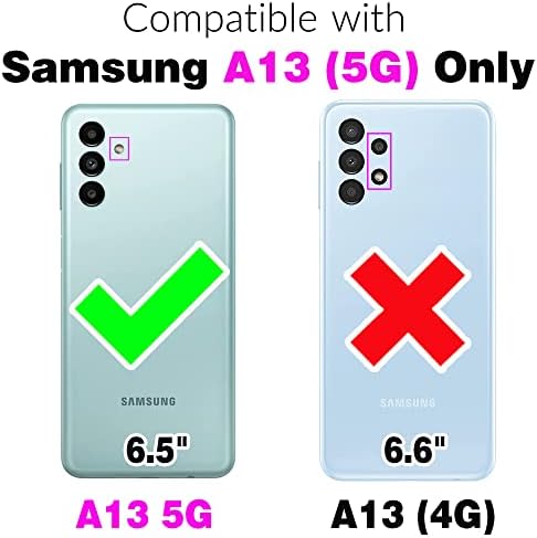 Kompatibilno sa Samsung Galaxy A13 5G futrolom za novčanik Crossbody stalak za naramenice multifunkcionalni