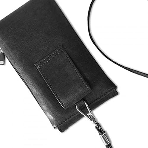 Pametan sam u izlutnoj umjetnosti Deco poklon modni telefon novčanik torbica viseće mobilne torbice crni