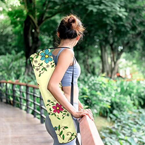 Yoga Mat torba, šećerna lobanja uzorak vježbe Yoga Mat Carrier full-Zip Yoga Mat torba za nošenje sa podesivim
