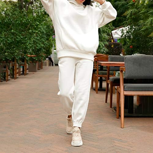 ZSQAW ženska trakcijska set Ležerne prilike Fleece 3220 odijelo za prevelike kapuljače s kapuljačom ženske sportske hlače