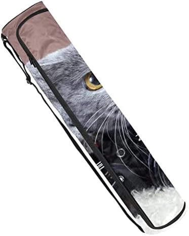 Yoga Mat torba, siva mačka Vježba Yoga Mat Carrier full-Zip Yoga Mat torba za nošenje sa podesivim remenom
