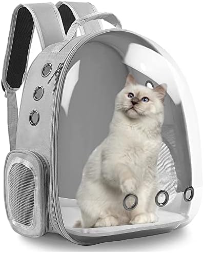 PROKEI nosač ruksaka za mačke, proširivi ruksak za kućne ljubimce s mjehurićima odobren od aviokompanije,